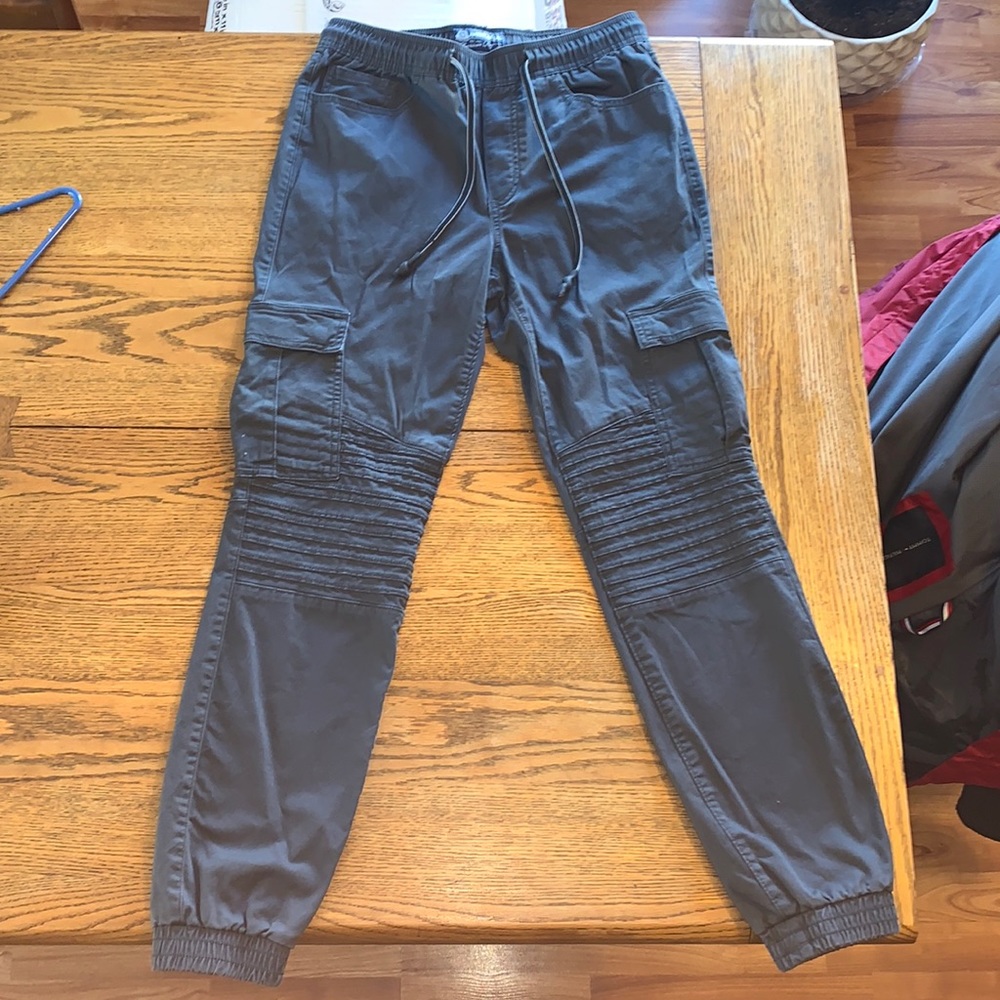 Grey cargo pants